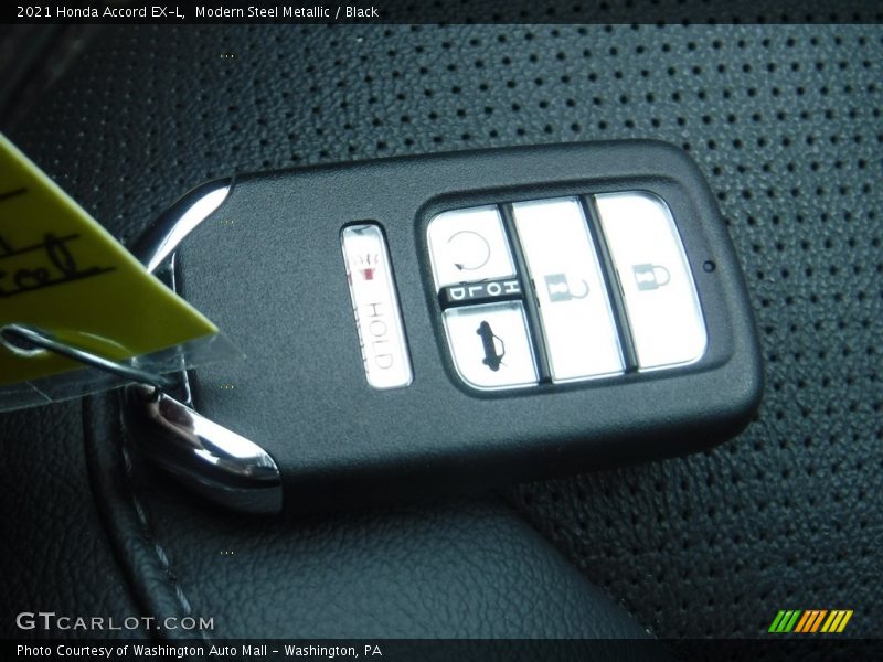 Modern Steel Metallic / Black 2021 Honda Accord EX-L