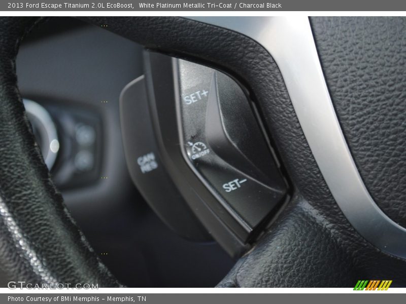 White Platinum Metallic Tri-Coat / Charcoal Black 2013 Ford Escape Titanium 2.0L EcoBoost