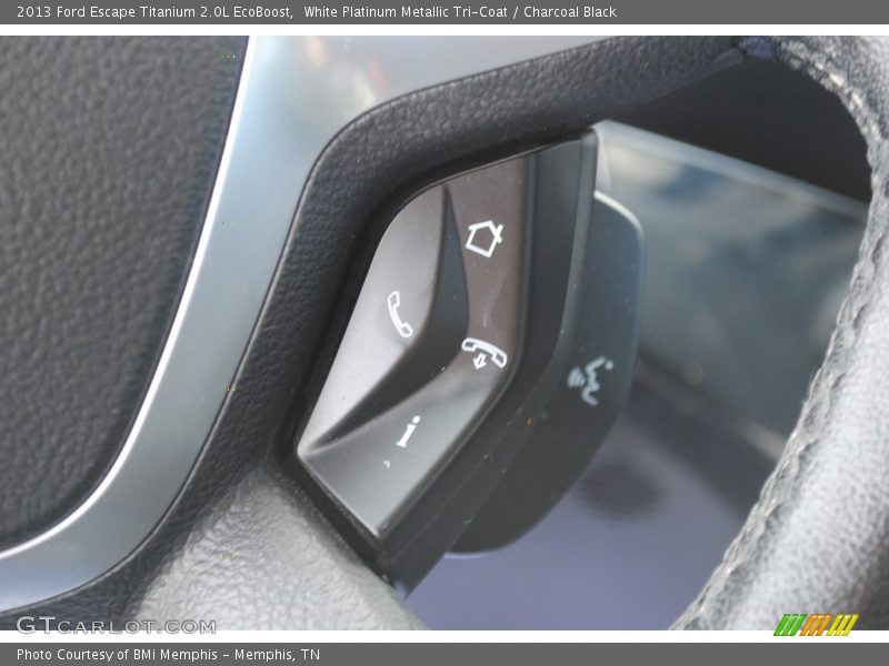 White Platinum Metallic Tri-Coat / Charcoal Black 2013 Ford Escape Titanium 2.0L EcoBoost