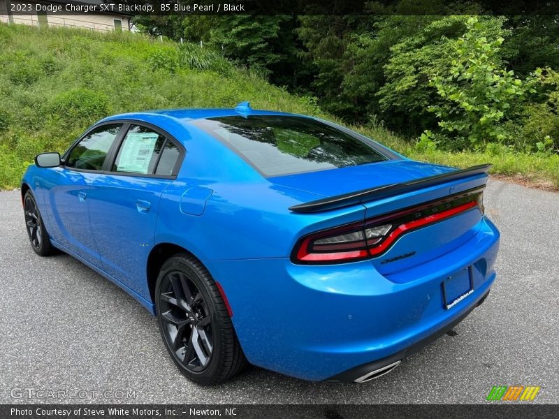 B5 Blue Pearl / Black 2023 Dodge Charger SXT Blacktop