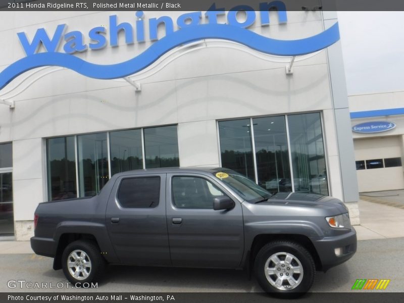 Polished Metal Metallic / Black 2011 Honda Ridgeline RTS