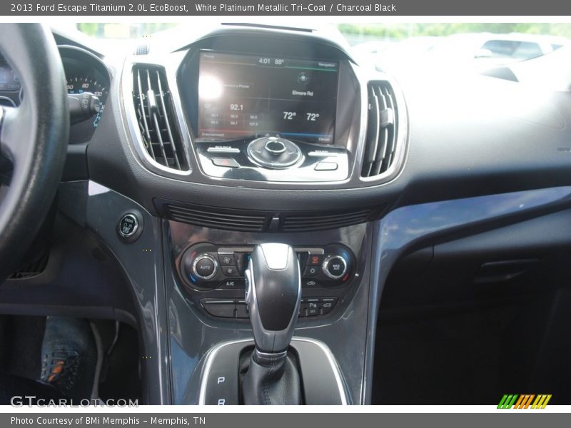 White Platinum Metallic Tri-Coat / Charcoal Black 2013 Ford Escape Titanium 2.0L EcoBoost