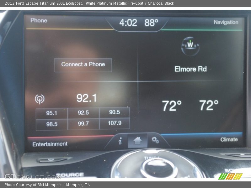 White Platinum Metallic Tri-Coat / Charcoal Black 2013 Ford Escape Titanium 2.0L EcoBoost