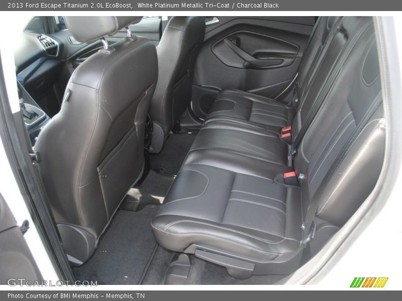 White Platinum Metallic Tri-Coat / Charcoal Black 2013 Ford Escape Titanium 2.0L EcoBoost