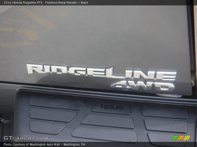Polished Metal Metallic / Black 2011 Honda Ridgeline RTS