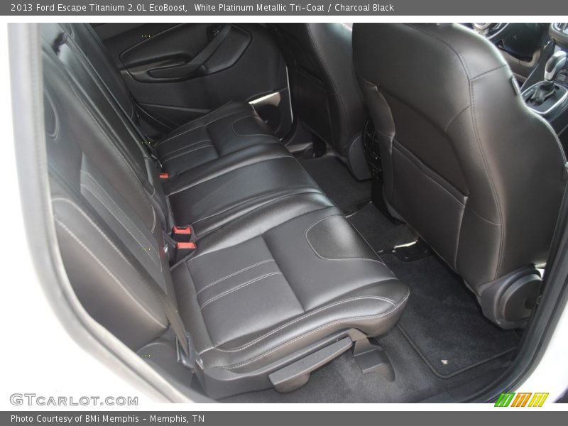 White Platinum Metallic Tri-Coat / Charcoal Black 2013 Ford Escape Titanium 2.0L EcoBoost