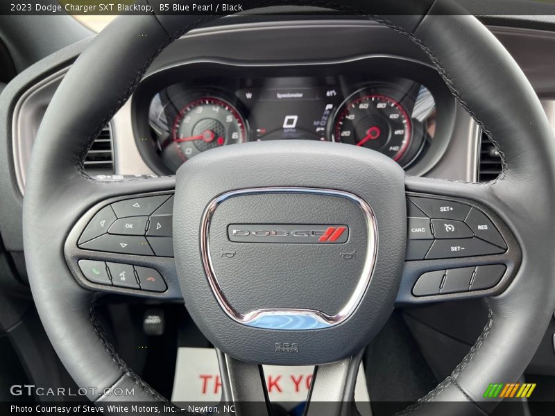 B5 Blue Pearl / Black 2023 Dodge Charger SXT Blacktop