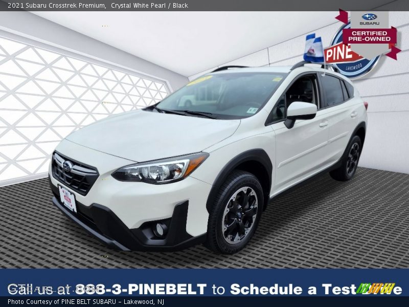 Crystal White Pearl / Black 2021 Subaru Crosstrek Premium