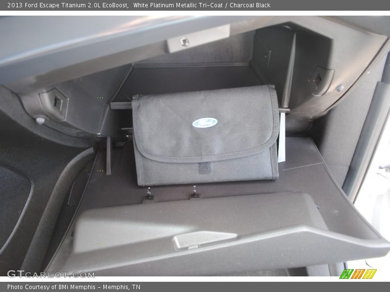 White Platinum Metallic Tri-Coat / Charcoal Black 2013 Ford Escape Titanium 2.0L EcoBoost