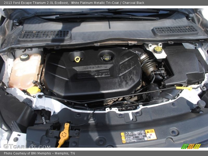 White Platinum Metallic Tri-Coat / Charcoal Black 2013 Ford Escape Titanium 2.0L EcoBoost