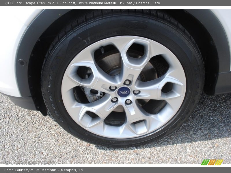 White Platinum Metallic Tri-Coat / Charcoal Black 2013 Ford Escape Titanium 2.0L EcoBoost