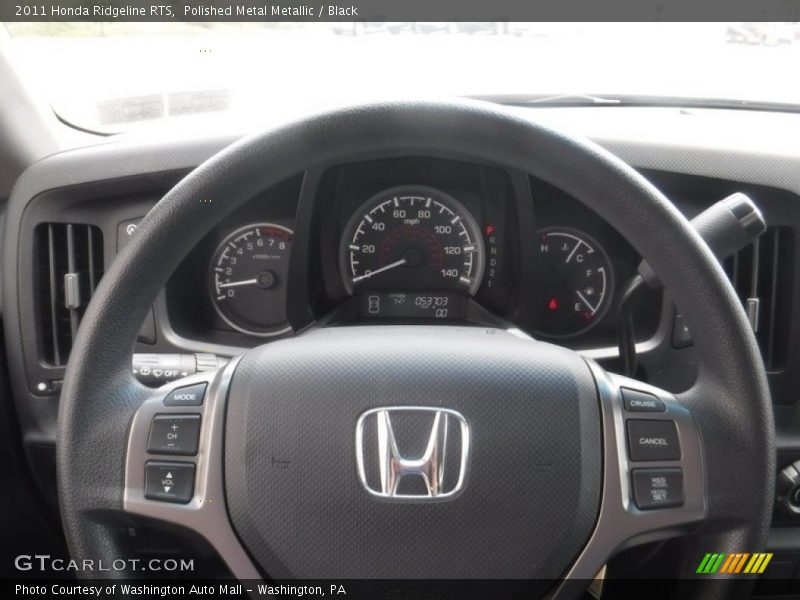 Polished Metal Metallic / Black 2011 Honda Ridgeline RTS