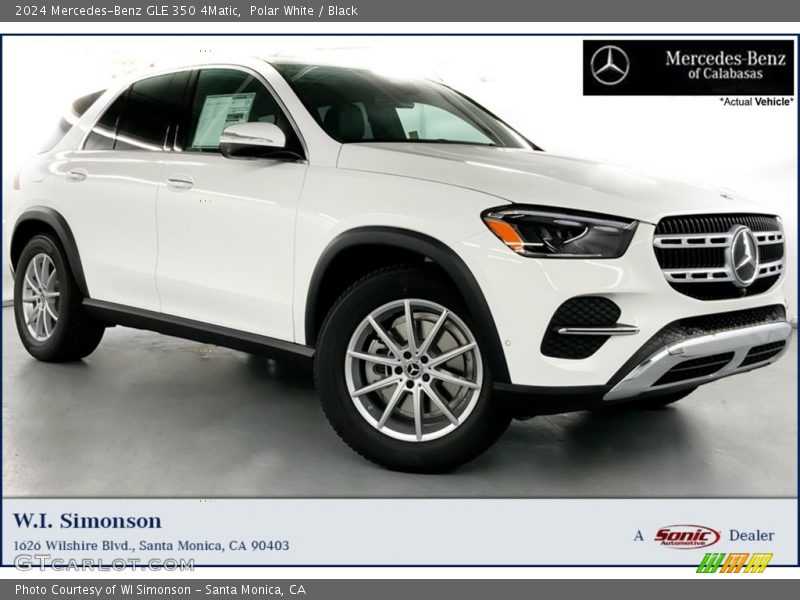 Polar White / Black 2024 Mercedes-Benz GLE 350 4Matic