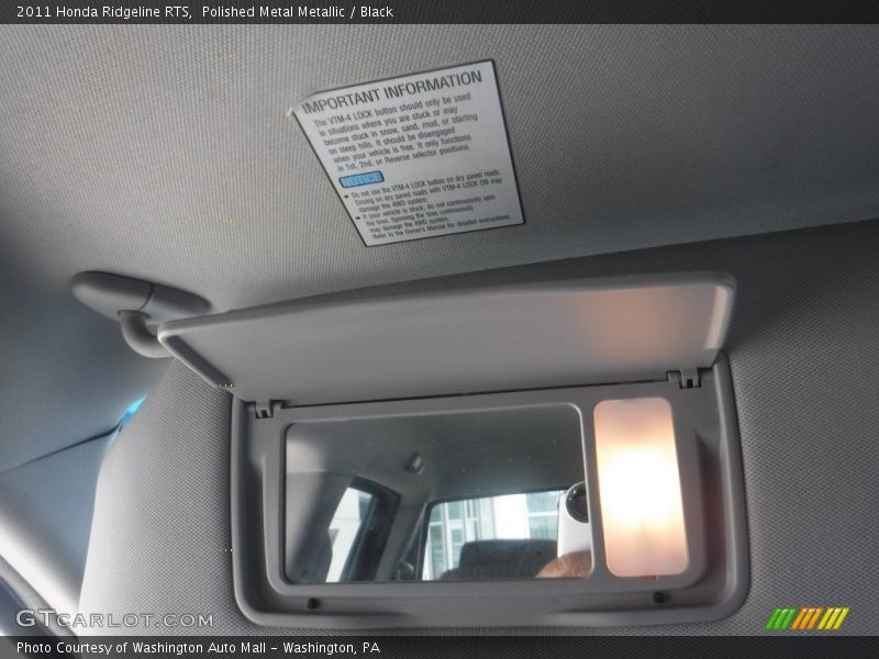 Polished Metal Metallic / Black 2011 Honda Ridgeline RTS