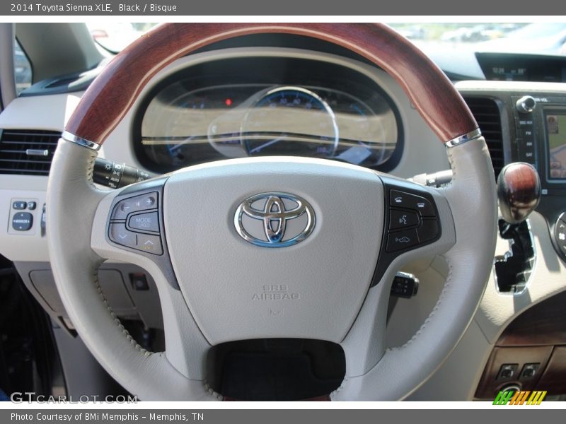 Black / Bisque 2014 Toyota Sienna XLE