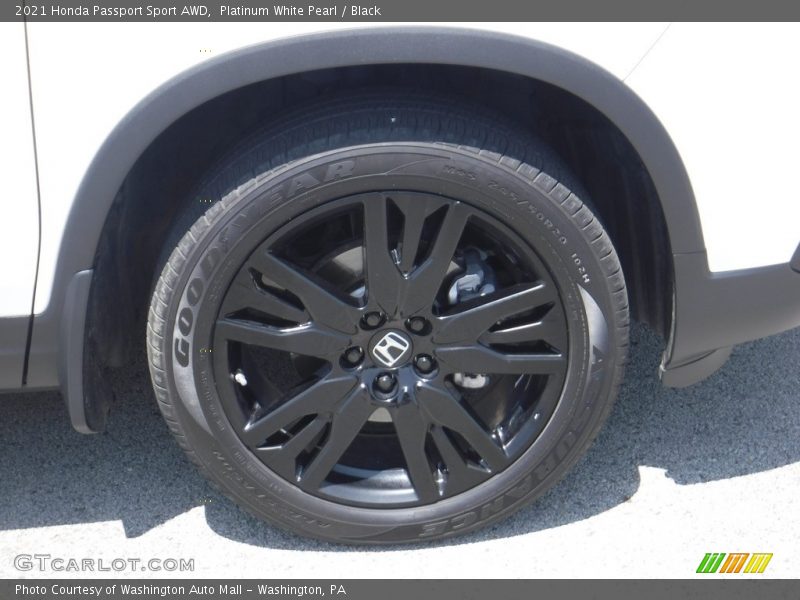 Platinum White Pearl / Black 2021 Honda Passport Sport AWD