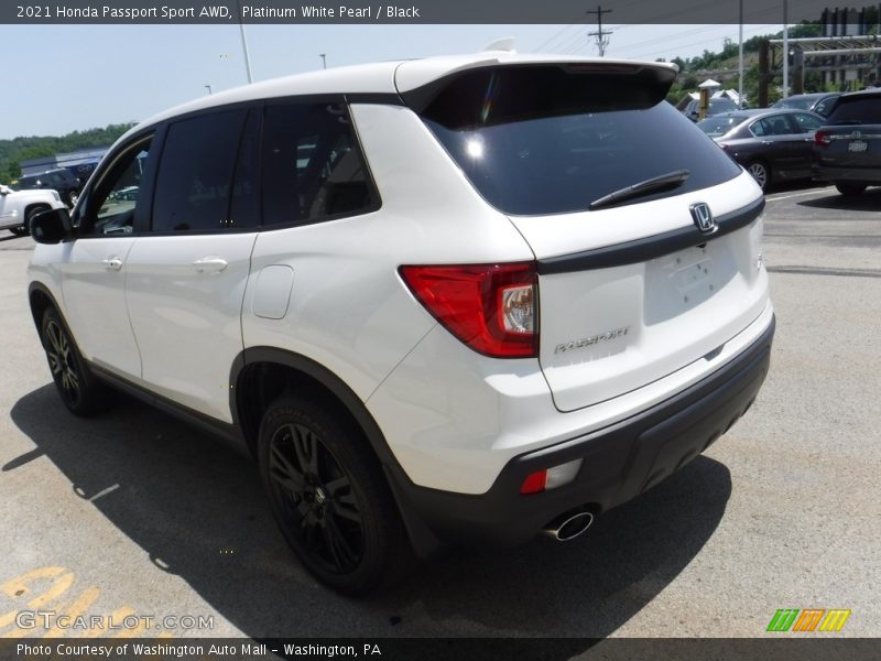 Platinum White Pearl / Black 2021 Honda Passport Sport AWD
