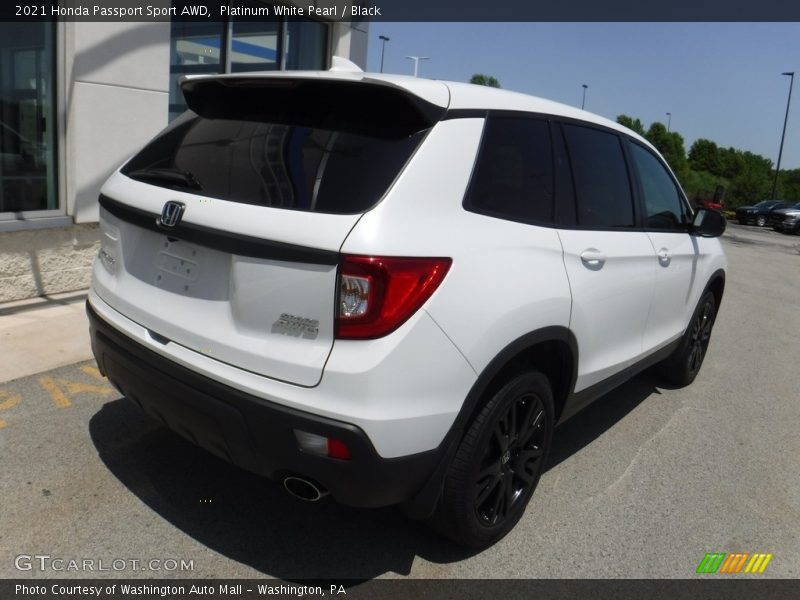 Platinum White Pearl / Black 2021 Honda Passport Sport AWD
