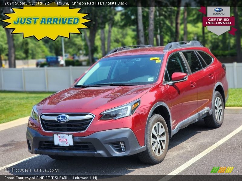 Crimson Red Pearl / Slate Black 2020 Subaru Outback 2.5i Premium