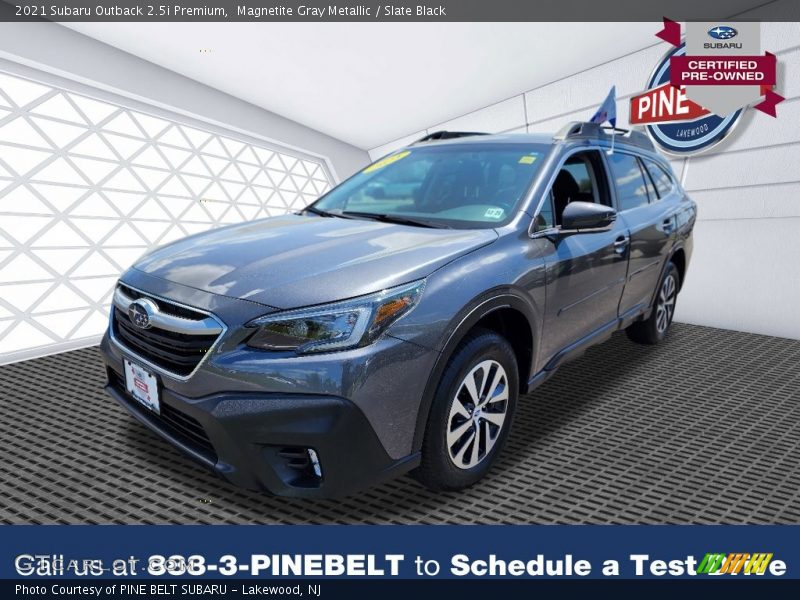 Magnetite Gray Metallic / Slate Black 2021 Subaru Outback 2.5i Premium
