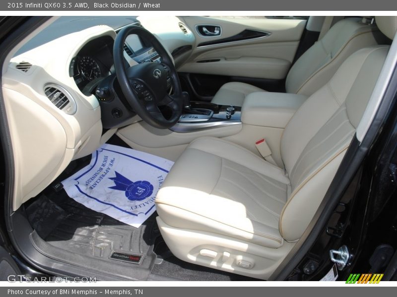Black Obsidian / Wheat 2015 Infiniti QX60 3.5 AWD