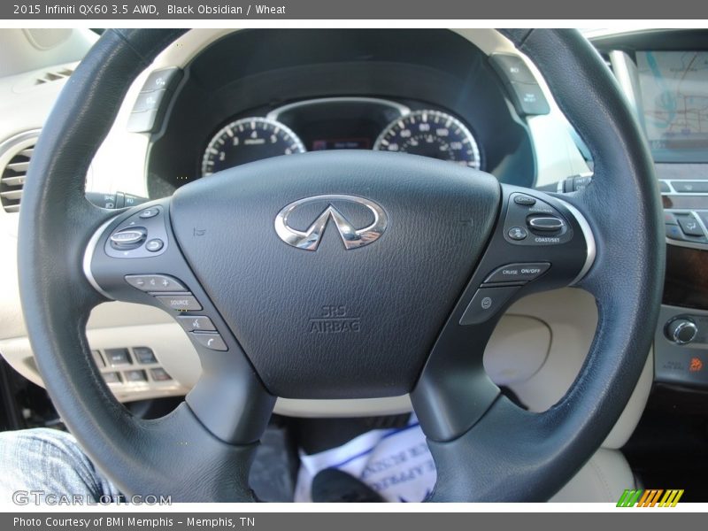 Black Obsidian / Wheat 2015 Infiniti QX60 3.5 AWD