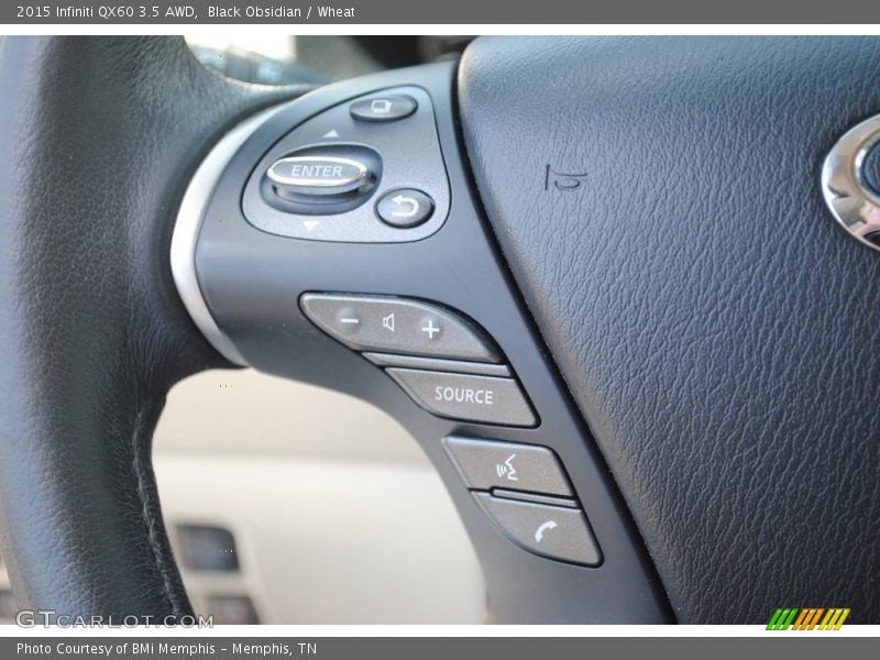 Black Obsidian / Wheat 2015 Infiniti QX60 3.5 AWD