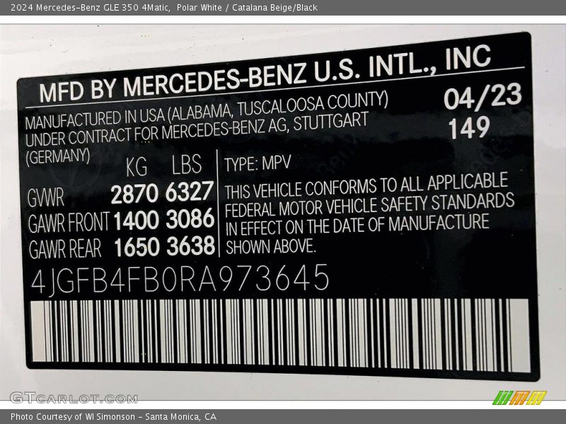 149 - 2024 Mercedes-Benz GLE 350 4Matic