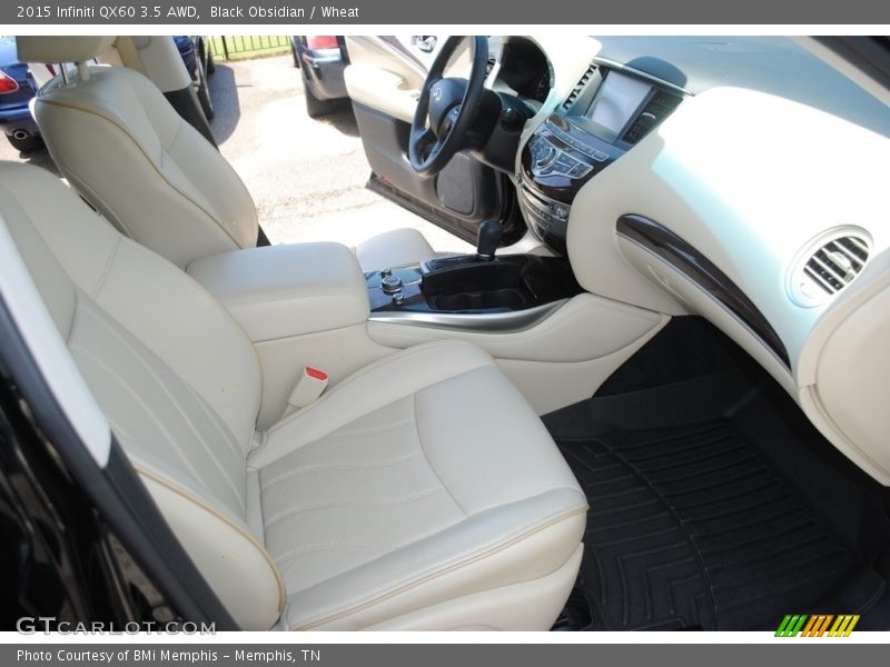 Black Obsidian / Wheat 2015 Infiniti QX60 3.5 AWD