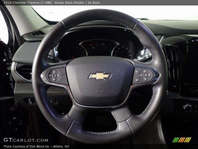 Mosaic Black Metallic / Jet Black 2019 Chevrolet Traverse LT AWD