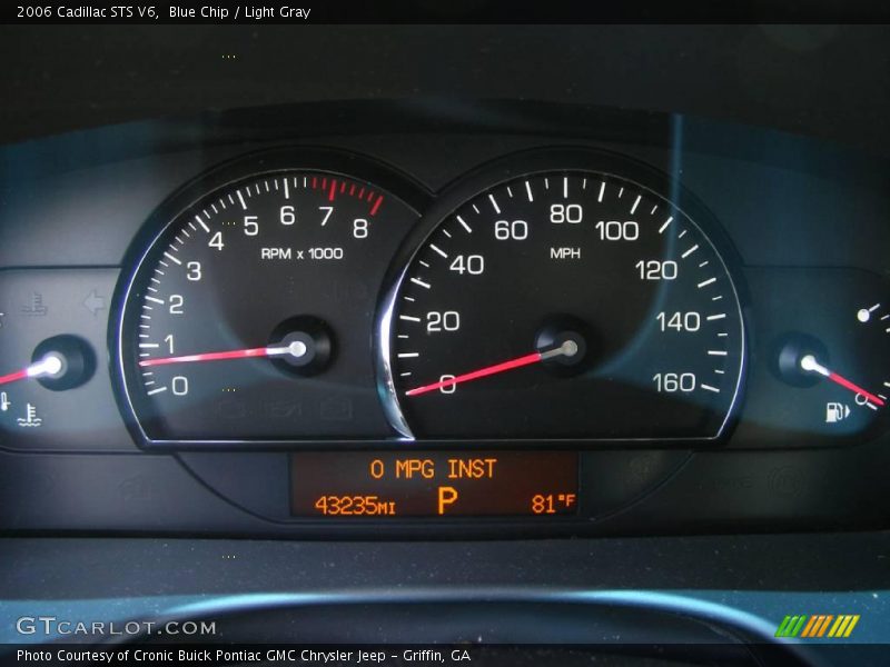 Blue Chip / Light Gray 2006 Cadillac STS V6
