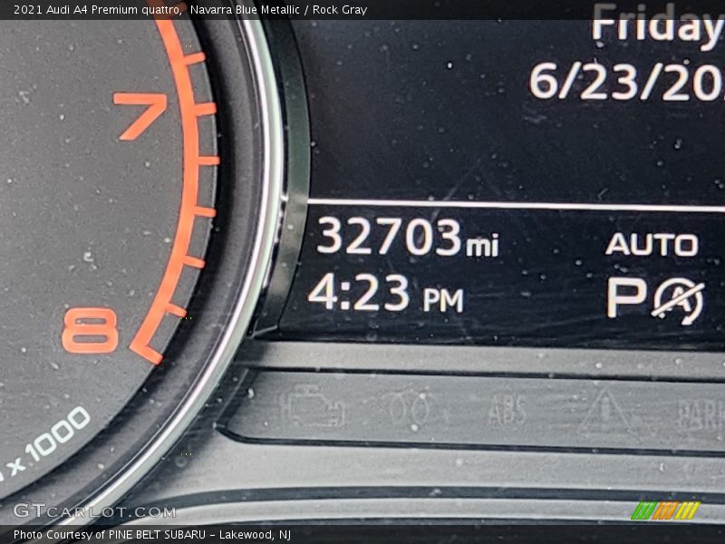 Navarra Blue Metallic / Rock Gray 2021 Audi A4 Premium quattro