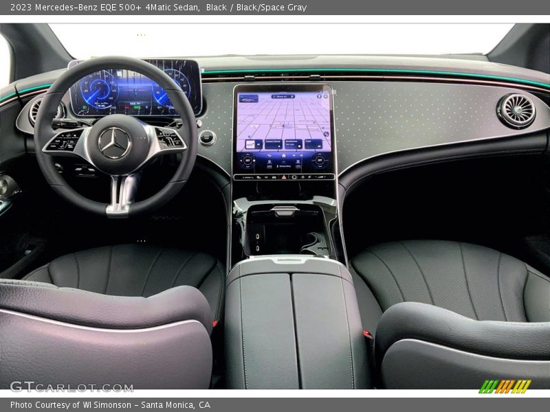 Black / Black/Space Gray 2023 Mercedes-Benz EQE 500+ 4Matic Sedan