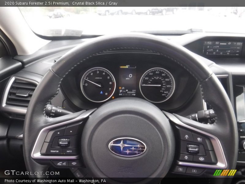 Crystal Black Silica / Gray 2020 Subaru Forester 2.5i Premium