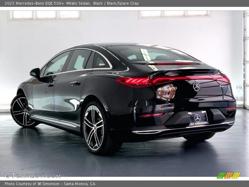 Black / Black/Space Gray 2023 Mercedes-Benz EQE 500+ 4Matic Sedan
