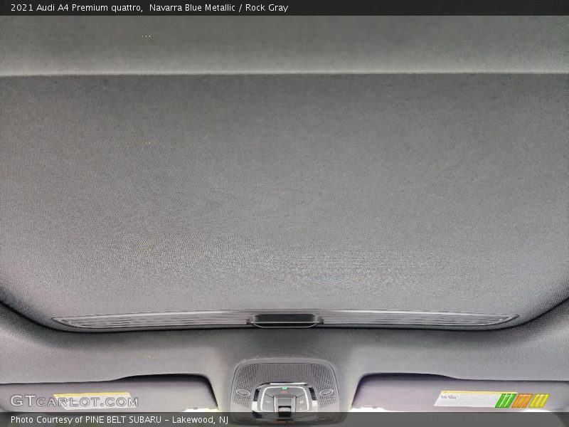 Navarra Blue Metallic / Rock Gray 2021 Audi A4 Premium quattro