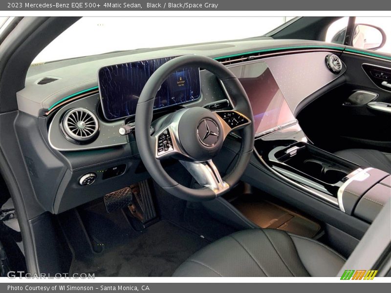 Black / Black/Space Gray 2023 Mercedes-Benz EQE 500+ 4Matic Sedan