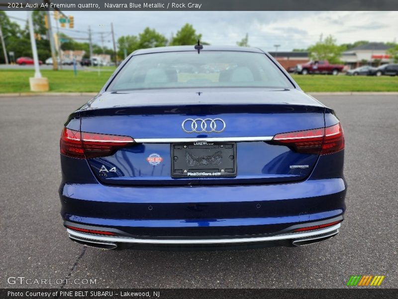 Navarra Blue Metallic / Rock Gray 2021 Audi A4 Premium quattro
