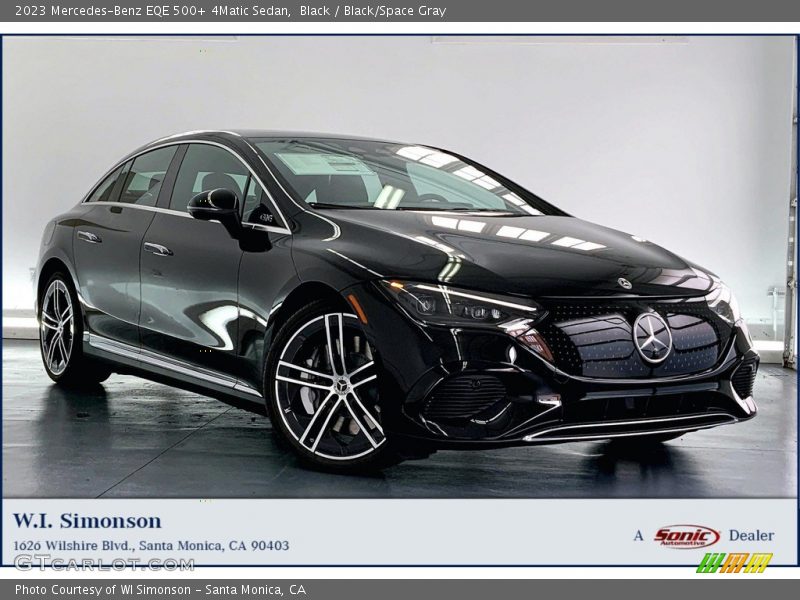 Black / Black/Space Gray 2023 Mercedes-Benz EQE 500+ 4Matic Sedan