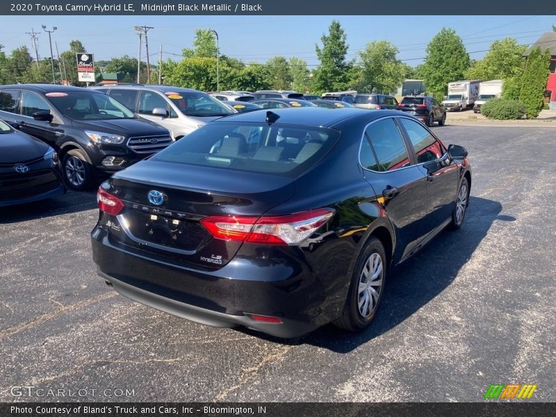 Midnight Black Metallic / Black 2020 Toyota Camry Hybrid LE