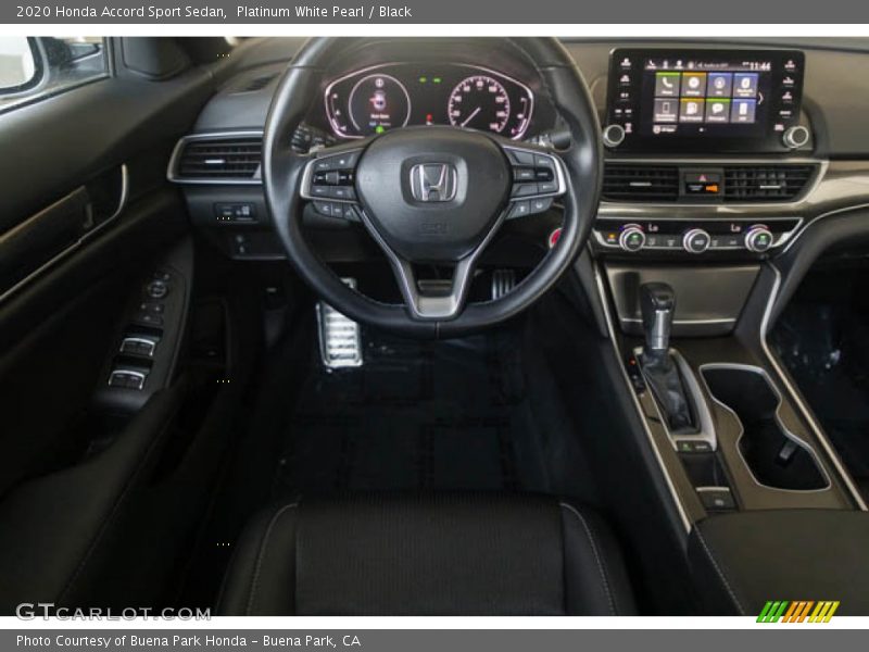 Platinum White Pearl / Black 2020 Honda Accord Sport Sedan