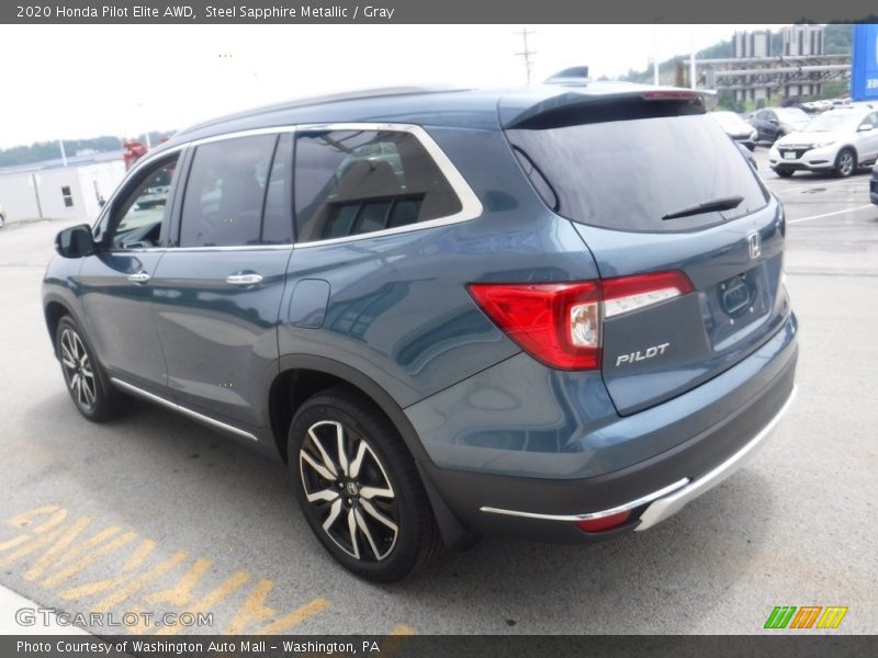 Steel Sapphire Metallic / Gray 2020 Honda Pilot Elite AWD