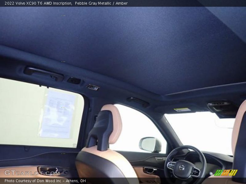 Pebble Gray Metallic / Amber 2022 Volvo XC90 T6 AWD Inscription