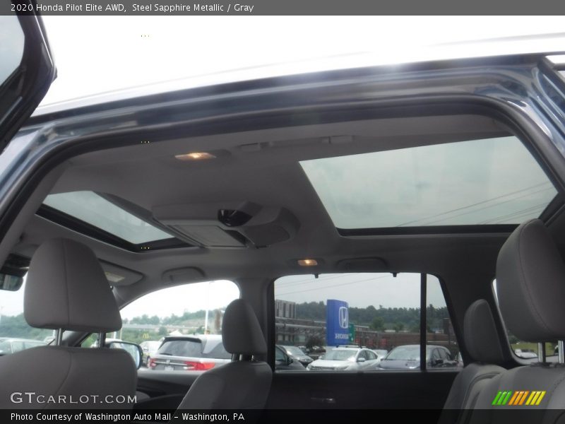 Steel Sapphire Metallic / Gray 2020 Honda Pilot Elite AWD