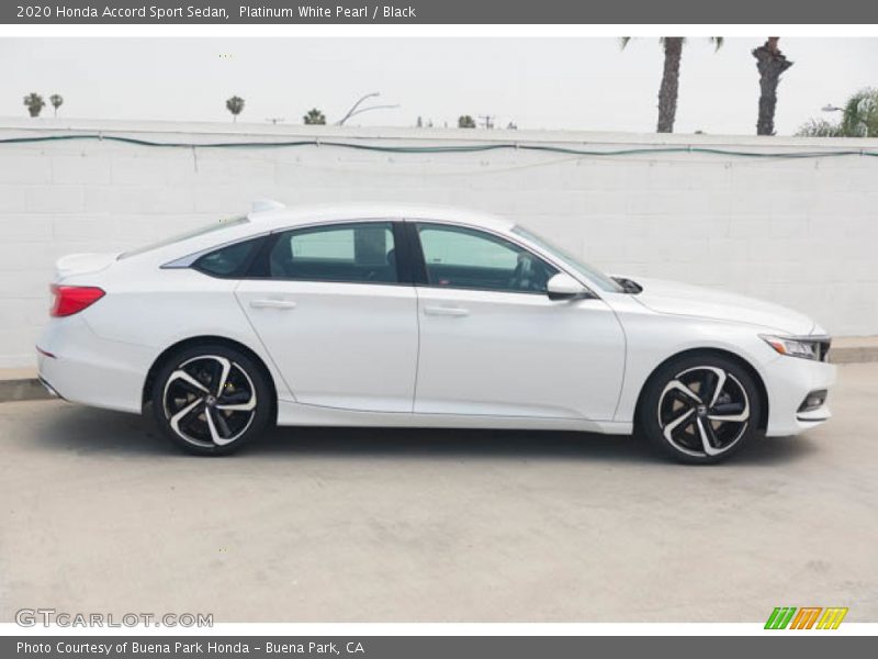 Platinum White Pearl / Black 2020 Honda Accord Sport Sedan