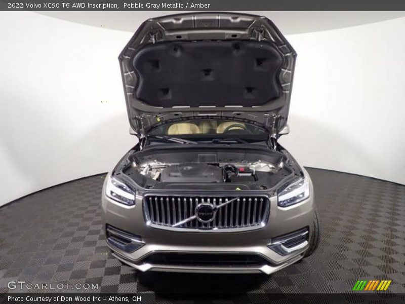 Pebble Gray Metallic / Amber 2022 Volvo XC90 T6 AWD Inscription