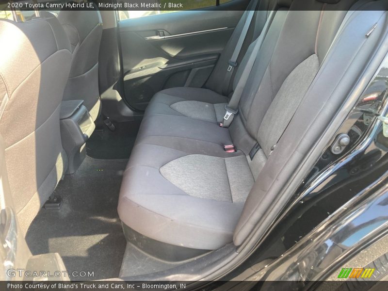 Midnight Black Metallic / Black 2020 Toyota Camry Hybrid LE