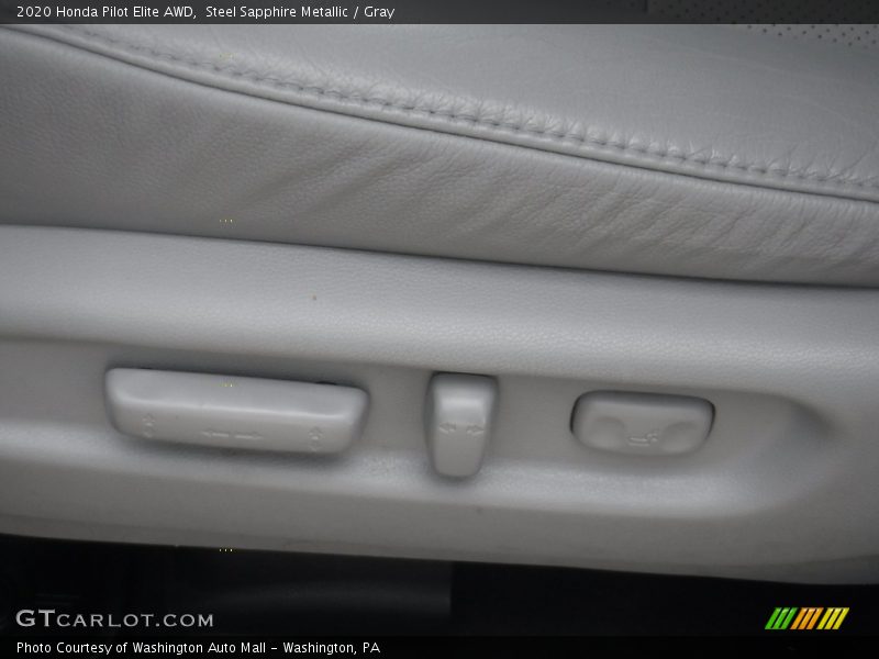 Steel Sapphire Metallic / Gray 2020 Honda Pilot Elite AWD
