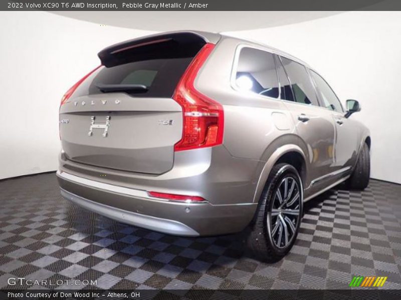 Pebble Gray Metallic / Amber 2022 Volvo XC90 T6 AWD Inscription
