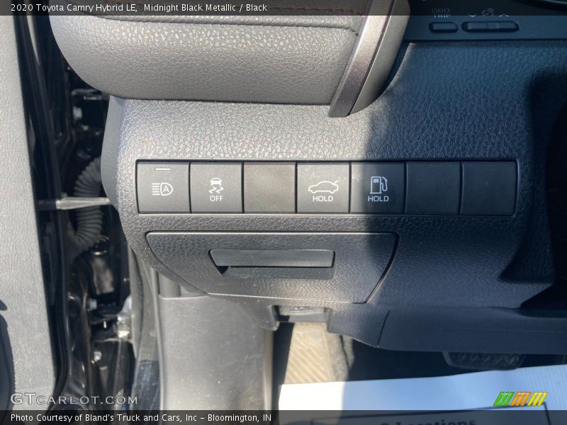 Midnight Black Metallic / Black 2020 Toyota Camry Hybrid LE